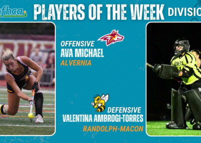 Michael, Ambrogi-Torres NFHCA DIII Field Hockey Players of the Week