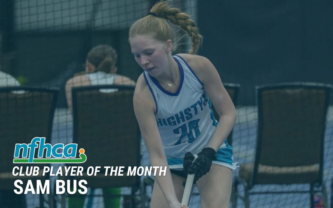 Sam Bus named NFHCA Club Player of the Month