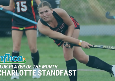 Charlotte Standfast named NFHCA Club Player of the Month
