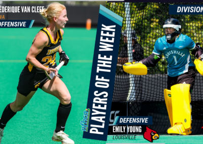 van Cleef, Young NFHCA DI Field Hockey Players of the Week