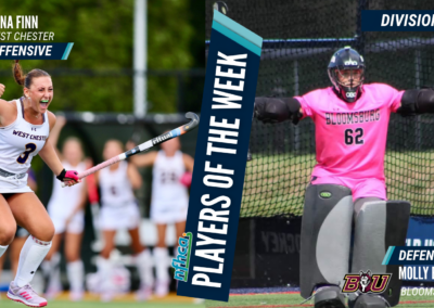 Finn, Bross NFHCA DII Field Hockey Players of the Week