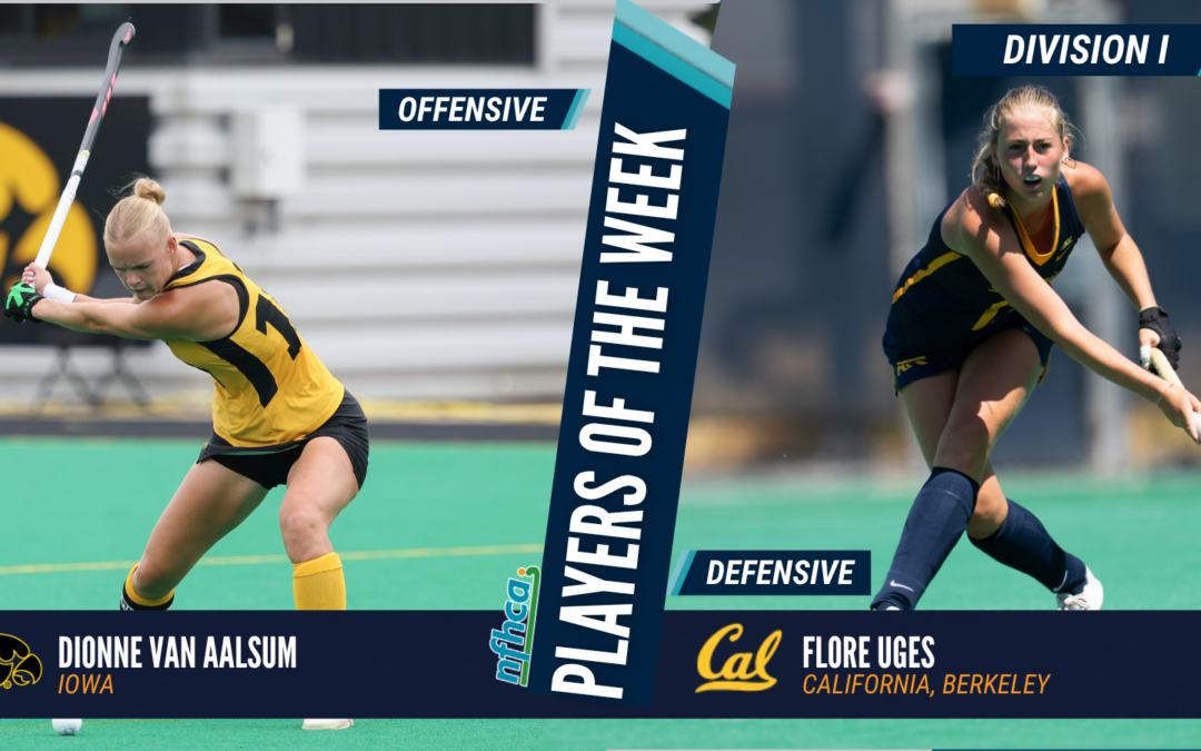 van Aalsum, Uges NFHCA DI Field Hockey Players of the Week