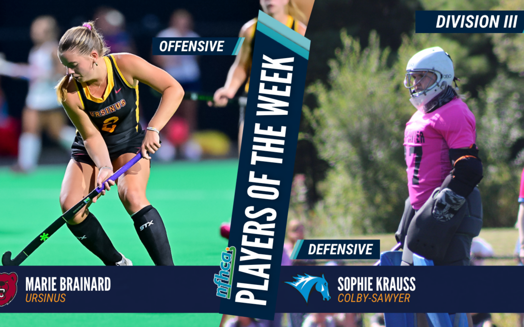 Brainard, Krauss NFHCA DIII Field Hockey Players of the Week