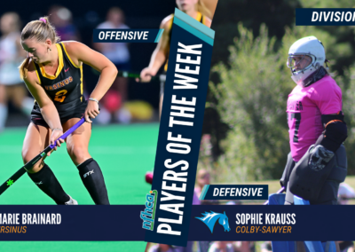 Brainard, Krauss NFHCA DIII Field Hockey Players of the Week