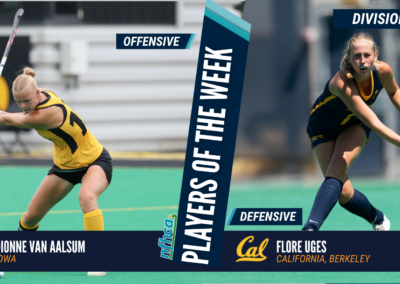 van Aalsum, Uges NFHCA DI Field Hockey Players of the Week