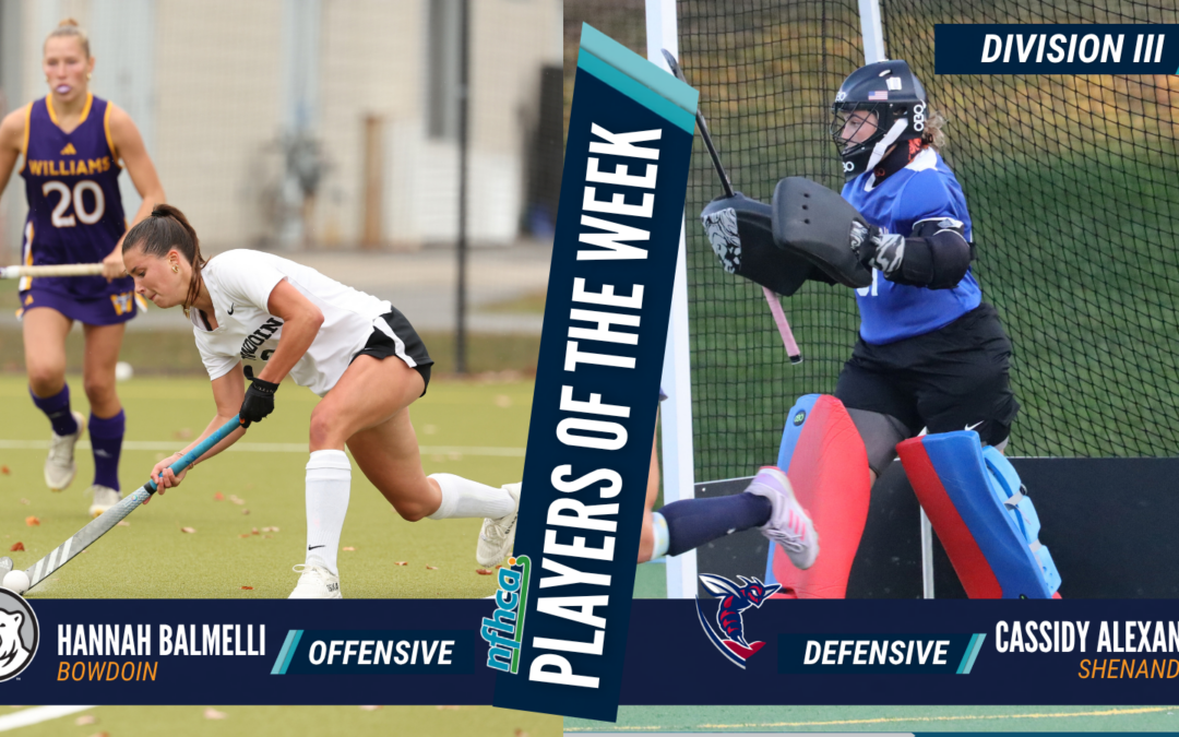 Balmelli, Alexander NFHCA DIII Field Hockey Players of the Week