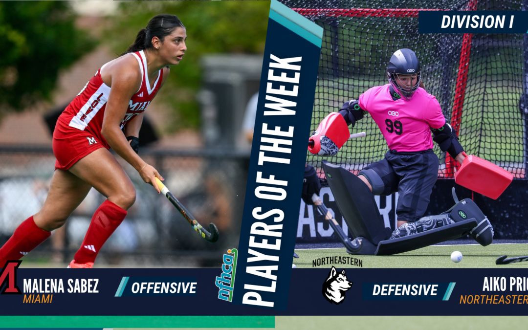 Sabez, Price NFHCA DI Field Hockey Players of the Week