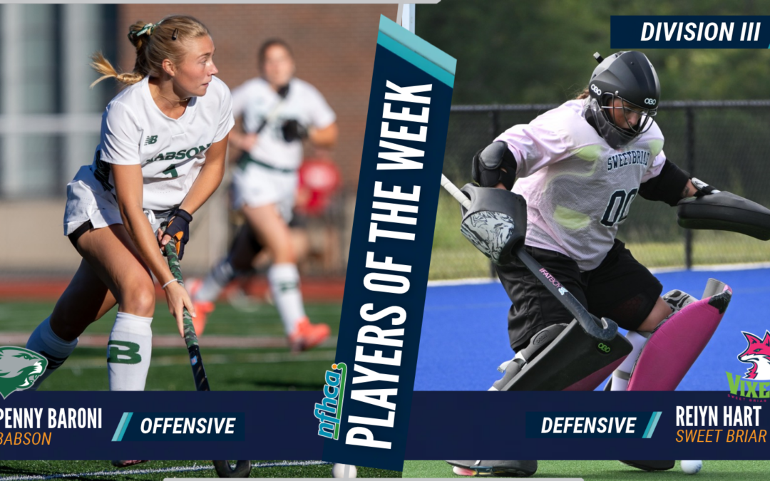 Baroni, Hart NFHCA DIII Field Hockey Players of the Week