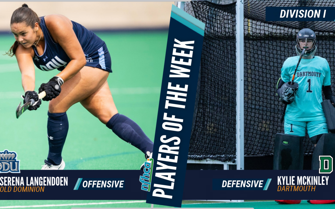 Langendoen, McKinley NFHCA DI Field Hockey Players of the Week
