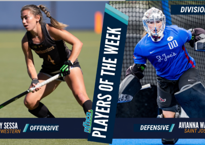 Sessa, Wagner NFHCA DI Field Hockey Players of the Week