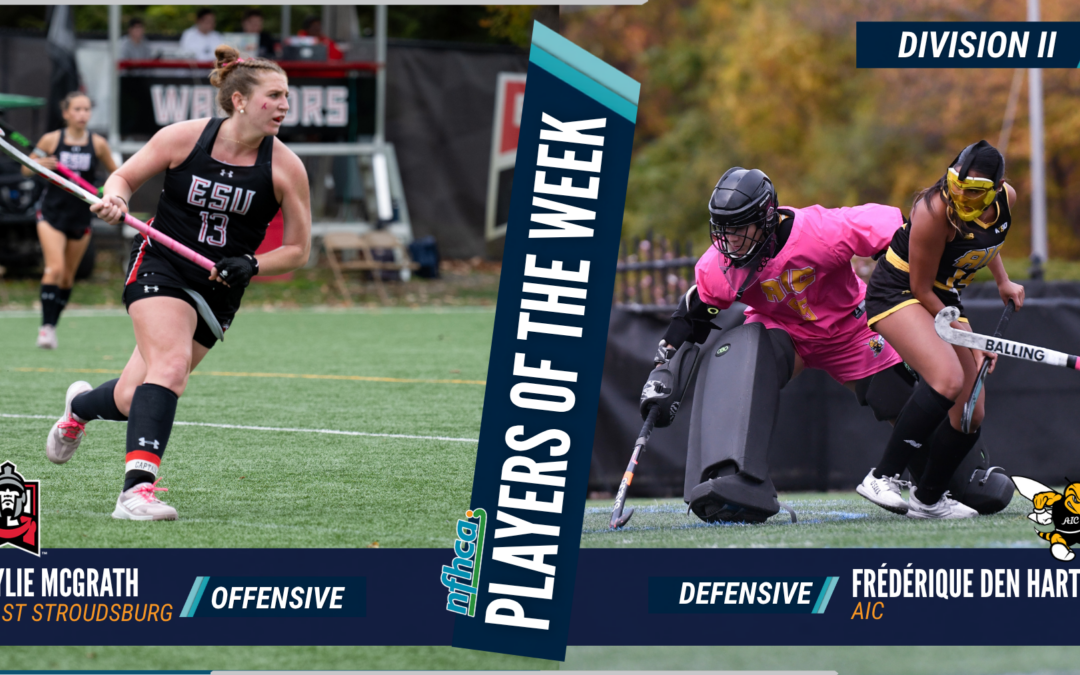 McGrath, den Hartog NFHCA DII Field Hockey Players of the Week