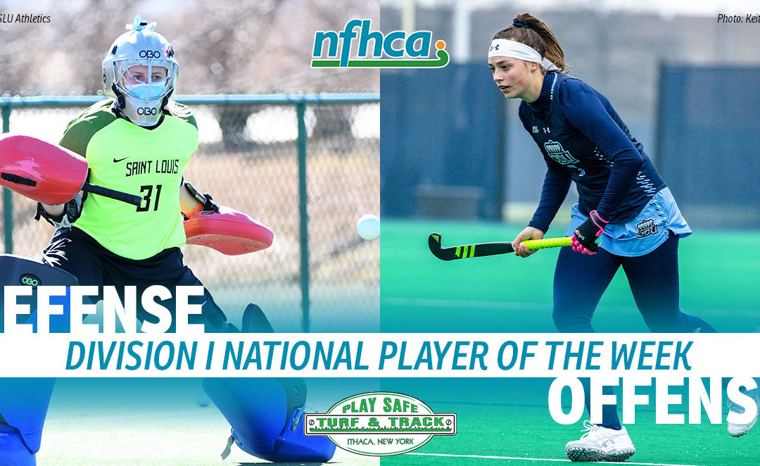 De Bruijne, Underwood named Play Safe Turf & Track/NFHCA Division I National Players of the Week