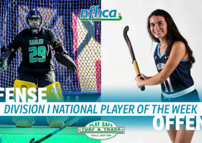 Kennedy, Mitchell named Play Safe Turf & Track/NFHCA Division I National Players of the Week