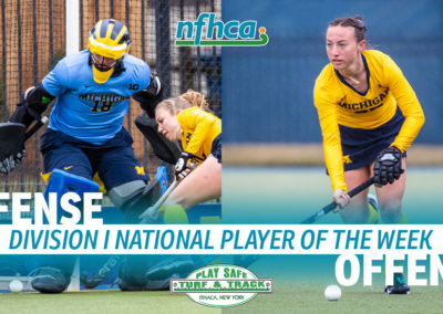 Peterson, Spieker named Play Safe Turf & Track/NFHCA Division I National Players of the Week