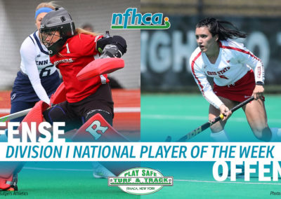 Allessie, Glatz named Play Safe Turf & Track/NFHCA Division I National Players of the Week