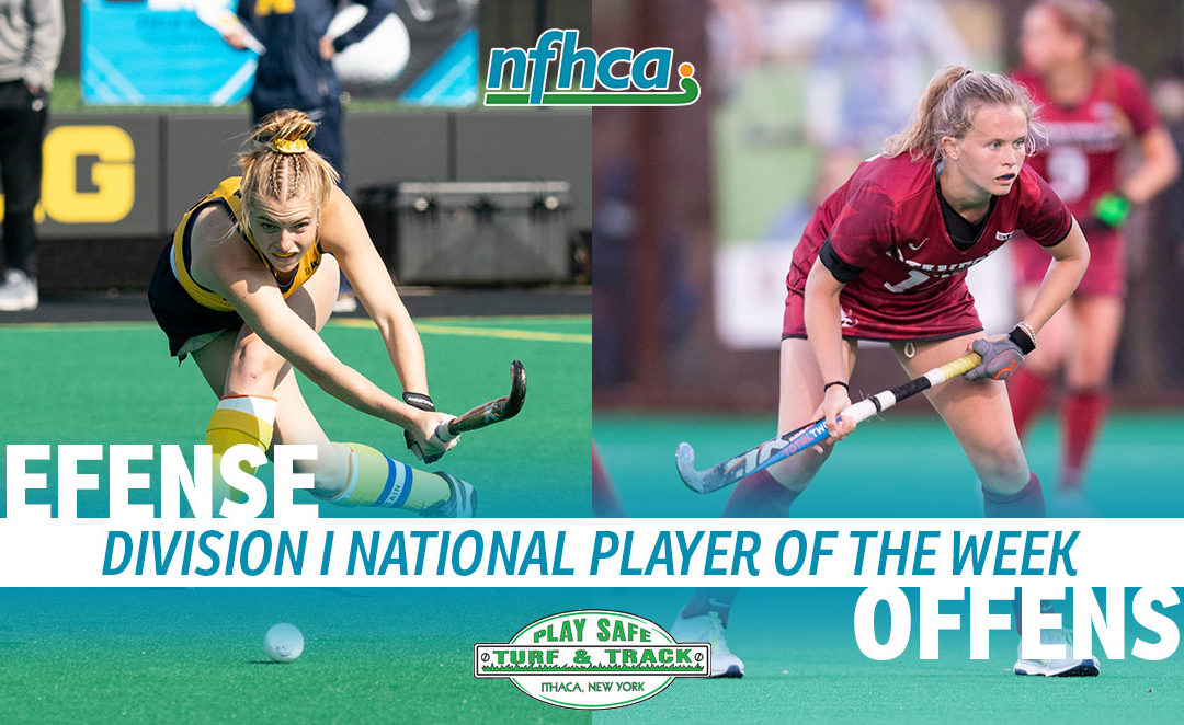 O’Neill, Zanolli named Play Safe Turf & Track/NFHCA Division I National Players of the Week