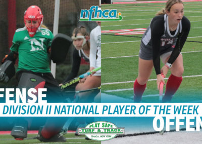 Lee, Wasserman named Play Safe Turf & Track/NFHCA Division II National Players of the Week