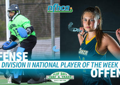 Kabo, Thompson named Play Safe Turf & Track/NFHCA Division II National Players of the Week