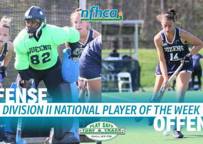 Lechner, Thompson named Play Safe Turf & Track/NFHCA Division II National Players of the Week