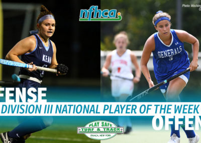Amaden, O’Grady named Play Safe Turf & Track/NFHCA Division III National Players of the Week