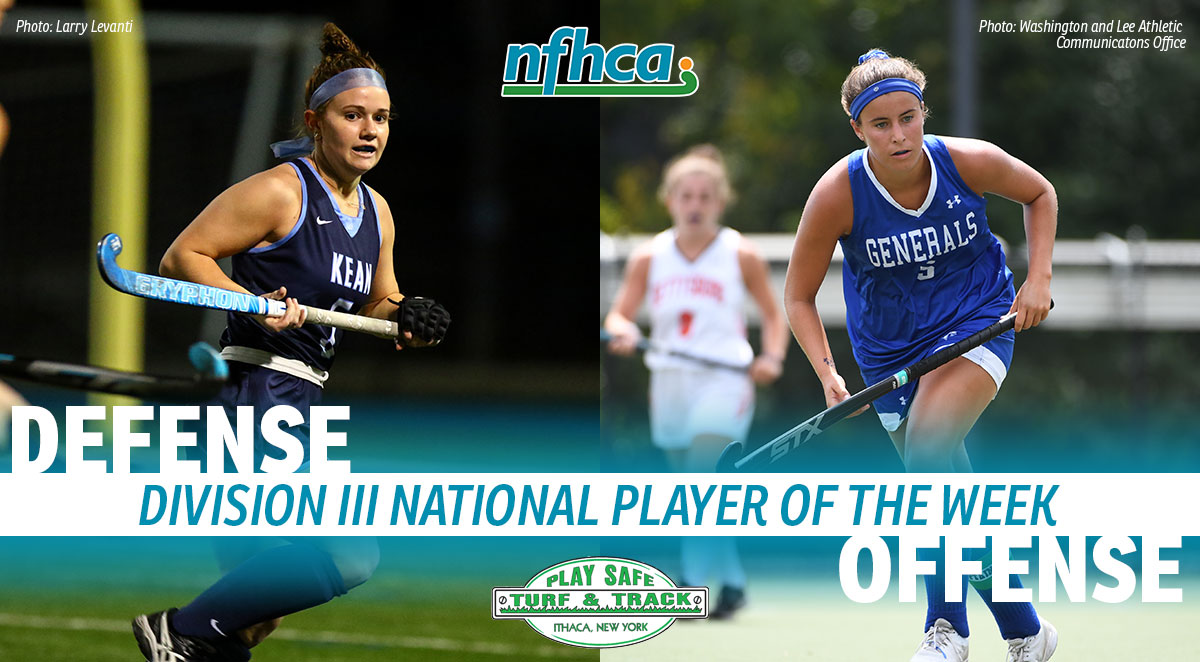 division III national player of the week kean and generals teams