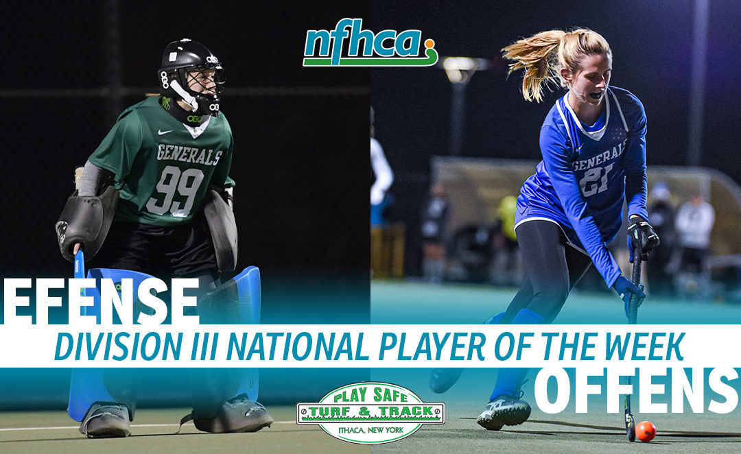 Amil, Weise named Play Safe Turf & Track/NFHCA Division III National Players of the Week