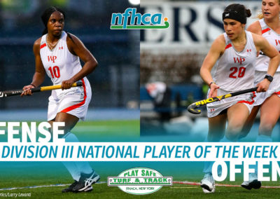 Scipio, Viola named Play Safe Turf & Track/NFHCA Division III National Players of the Week