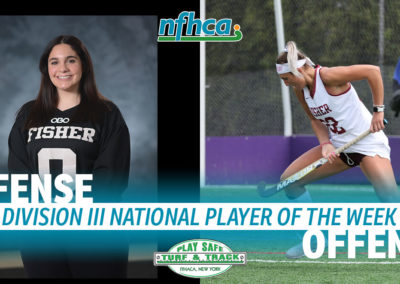 Socker, Trozzi named Play Safe Turf & Track/NFHCA Division III National Players of the Week