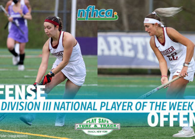 Slomba, Socker named Play Safe Turf & Track/NFHCA Division III National Players of the Week