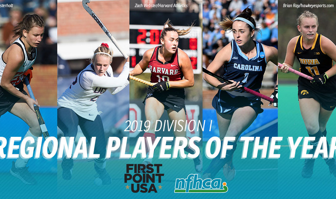 Five athletes selected as First Point USA/NFHCA Division I Regional Players of the Year