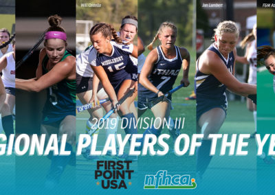 Six athletes selected as First Point USA/NFHCA Division III Regional Players of the Year