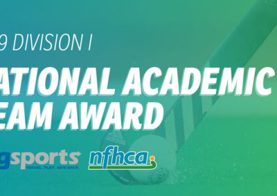 NFHCA announces 2019 Zag Field Hockey/NFHCA Division I National Academic Team Award